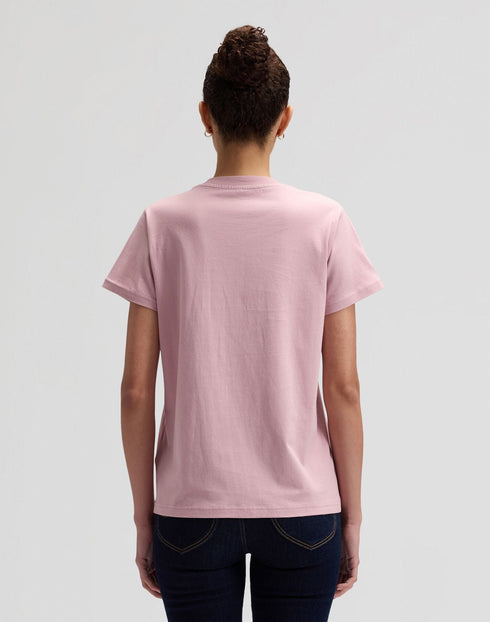 Lee Women's Logo T-Shirt In Soft Mauve - Rodeo In