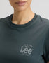 Lee Women's Logo T-Shirt In Washed Black - Rodeo In