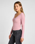 Lee Women's Long Sleeve Henley in Pretty Plum