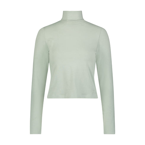 Lee Women's Long Sleeve Turtle Neck T-Shirt in Pond - Rodeo In