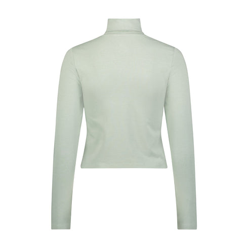 Lee Women's Long Sleeve Turtle Neck T-Shirt in Pond - Rodeo In