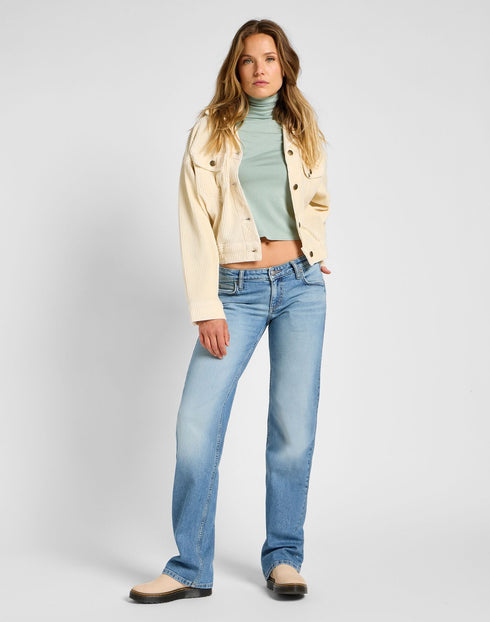 Lee Women's Long Sleeve Turtle Neck T-Shirt in Pond - Rodeo In
