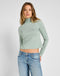 Lee Women's Long Sleeve Turtle Neck T-Shirt in Pond - Rodeo In