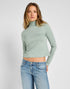 Lee Women's Long Sleeve Turtle Neck T-Shirt in Pond - Rodeo In
