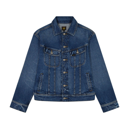 Lee Women's Loose Rider Denim Jacket In Tumbling Sky - Rodeo In