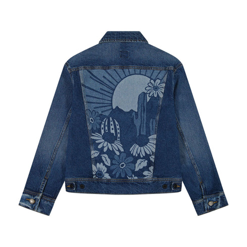 Lee Women's Loose Rider Denim Jacket In Tumbling Sky - Rodeo In