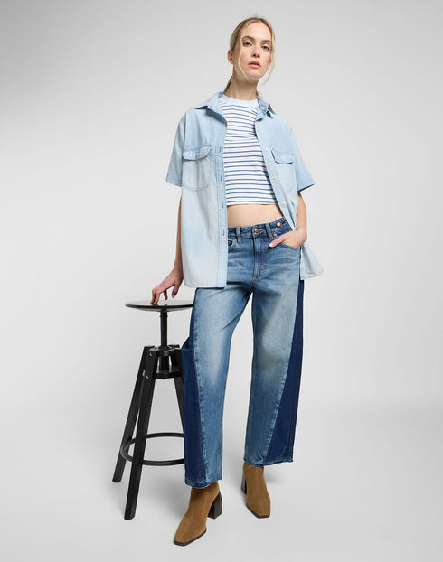 Lee Women's Loose Rider Jeans In Blissful Blue