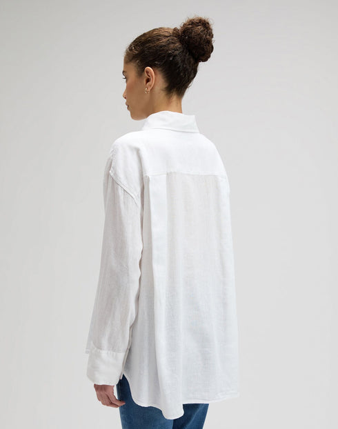 Lee Women's Loose Shirt In Bright White - Rodeo In