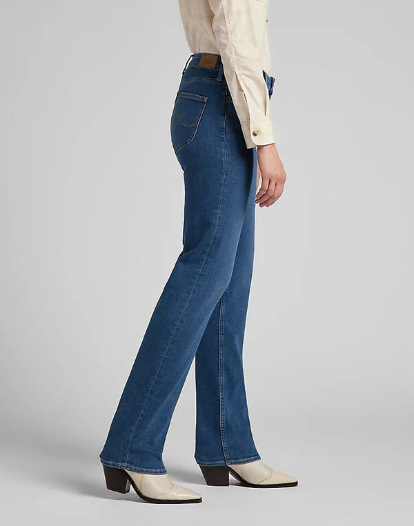 Lee Women's Marion Straight Jeans in Mid Ada - Rodeo In