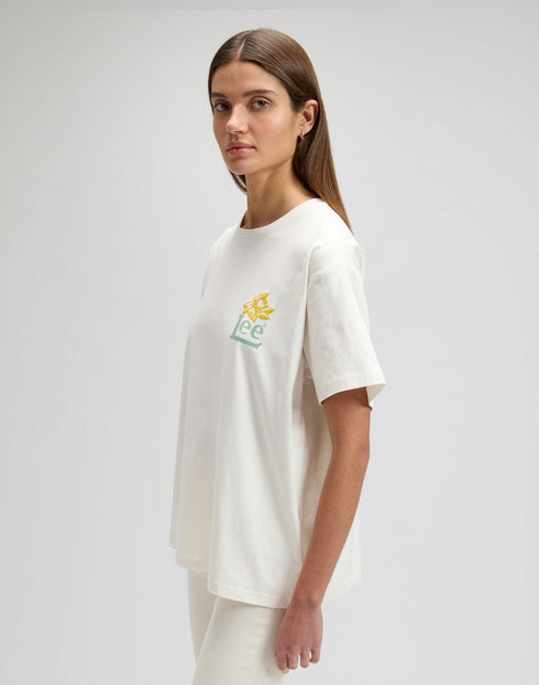 Lee Women's Modern Maker T-Shirt In Ecru - Rodeo In