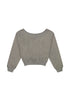 Lee Women's Off Shoulder Sweatshirt in Grey Heather