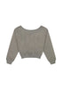 Lee Women's Off Shoulder Sweatshirt in Grey Heather - Rodeo In