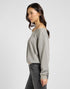 Lee Women's Off Shoulder Sweatshirt in Grey Heather
