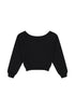 Lee Women's Off Shoulder Sweatshirt in Unionall Black