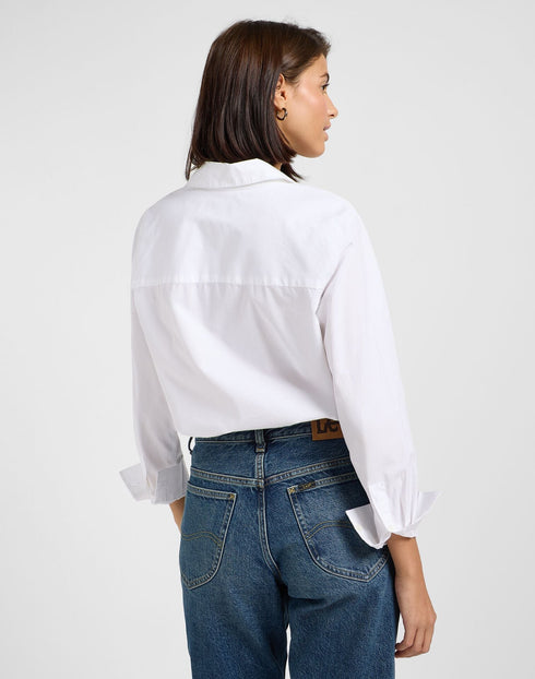 Lee Women's Pocketless Shirt in Bright White
