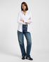 Lee Women's Pocketless Shirt in Bright White - Rodeo In