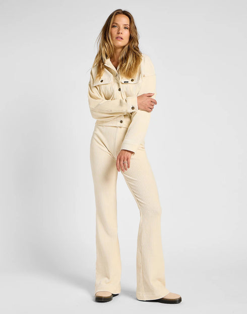 Lee Women's Pull On Flare Jeans in Soy Bean