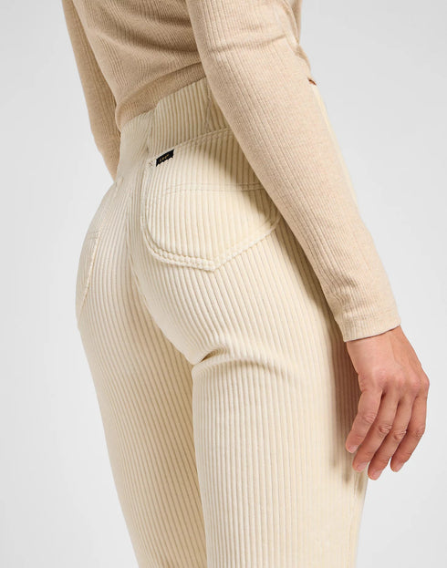 Lee Women's Pull On Flare Jeans in Soy Bean