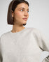 Lee Women's Raglan Crew Neck Sweatshirt In Grey Heather - Rodeo In