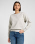 Lee Women's Raglan Crew Neck Sweatshirt In Grey Heather