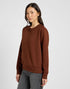 Lee Women's Raglan Crew Neck Sweatshirt In Luxe Brown