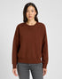 Lee Women's Raglan Crew Neck Sweatshirt In Luxe Brown