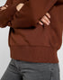Lee Women's Raglan Crew Neck Sweatshirt In Luxe Brown