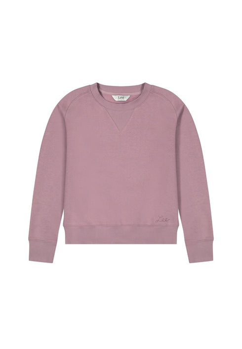 Lee Women's Raglan Crew Neck Sweatshirt In Plum Berry