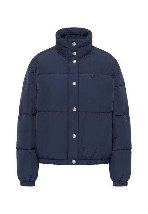 Lee Women's Relaxed Short Puffer Jacket in Mood Indigo
