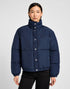 Lee Women's Relaxed Short Puffer Jacket in Mood Indigo