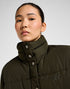 Lee Women's Relaxed Short Puffer Jacket in Olive Night