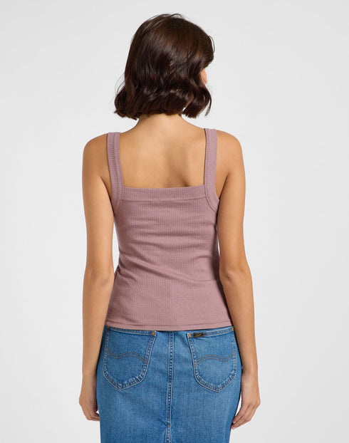 Lee Women's Rib Cami I-Shirt In Dreamy Mauve