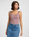 Lee Women's Rib Cami I-Shirt In Dreamy Mauve