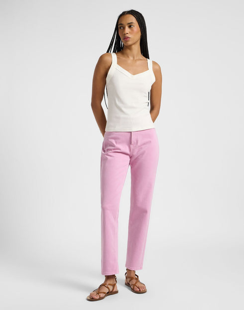 Lee Women's Rib Cami I - Shirt In Ecru - Rodeo In