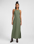 Lee Women's Rib Tank Dress In Olive Heather