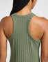 Lee Women's Rib Tank Dress In Olive Heather