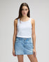 Lee Women's Rib Tank Top In Bright White - Rodeo In