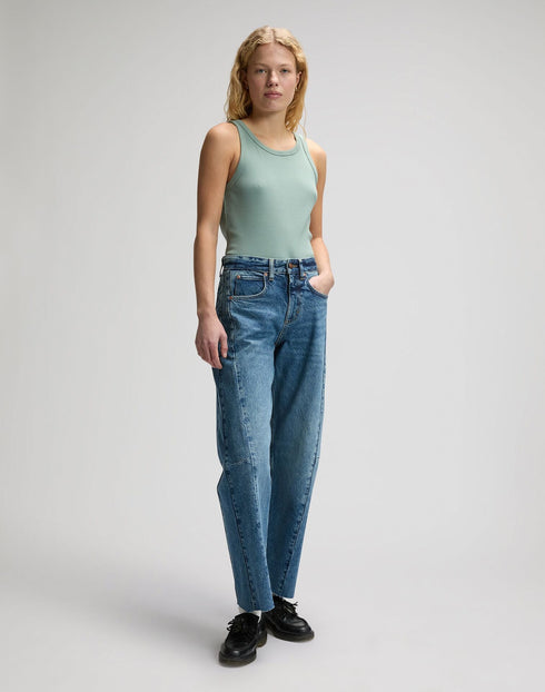 Lee Women's Rib Tank Top In Desert Sage - Rodeo In