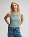 Lee Women's Rib Tank Top In Desert Sage - Rodeo In