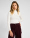 Lee Women's Ribbed Long Sleeve High Neck in Ecru