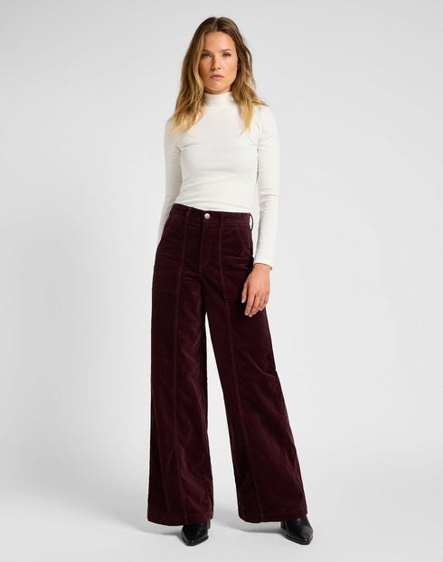 Lee Women's Ribbed Long Sleeve High Neck in Ecru