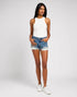 Lee Women's Ribbed Tank Shirt In Ecru - Rodeo In
