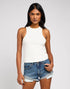 Lee Women's Ribbed Tank Shirt In Ecru - Rodeo In