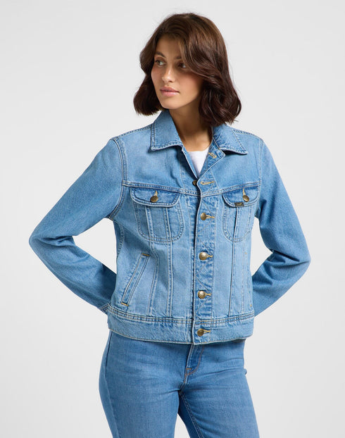 Lee Women's Rider Denim Jacket In Blending out