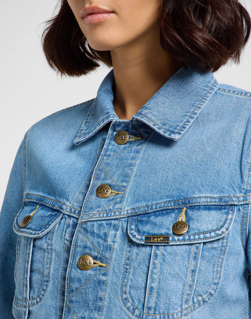 Lee Women's Rider Denim Jacket In Blending out - Rodeo In