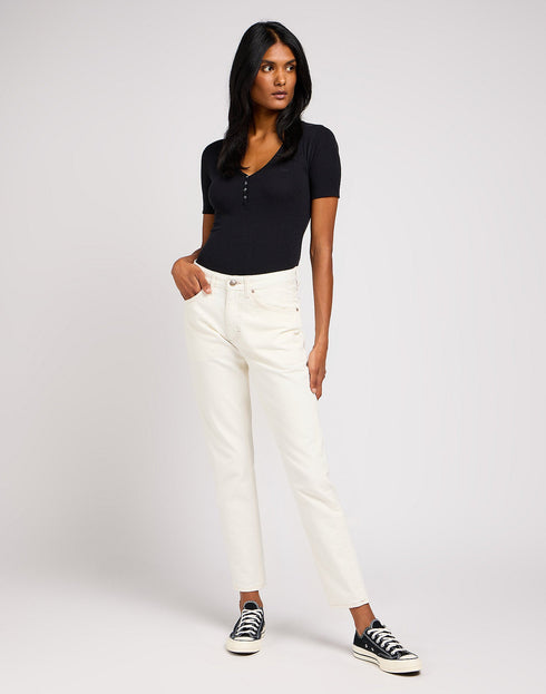 Lee Women's Rider Jeans In Concrete White - Rodeo In