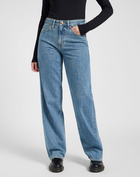 Lee Women's Rider Loose Jeans In Hidden Isle
