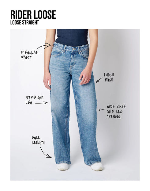 Lee Women's Rider Loose Jeans In Modern Mid