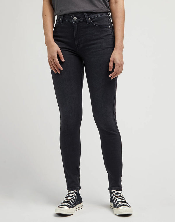 Lee Women's Scarlett High Jeans In Tingled Black - Rodeo In