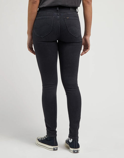 Lee Women's Scarlett High Jeans In Tingled Black - Rodeo In